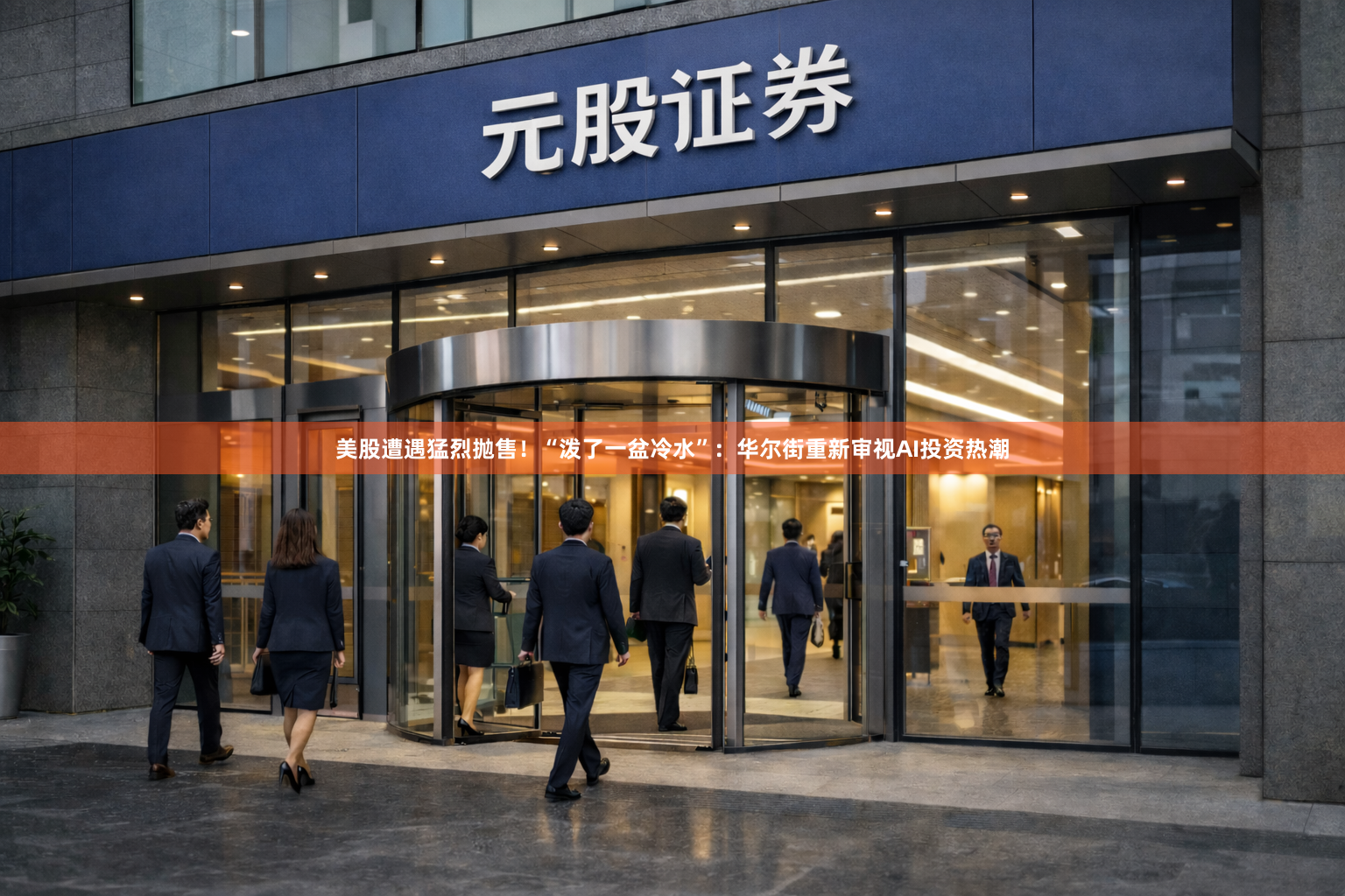 美股遭遇猛烈抛售！“泼了一盆冷水”：华尔街重新审视AI投资热潮