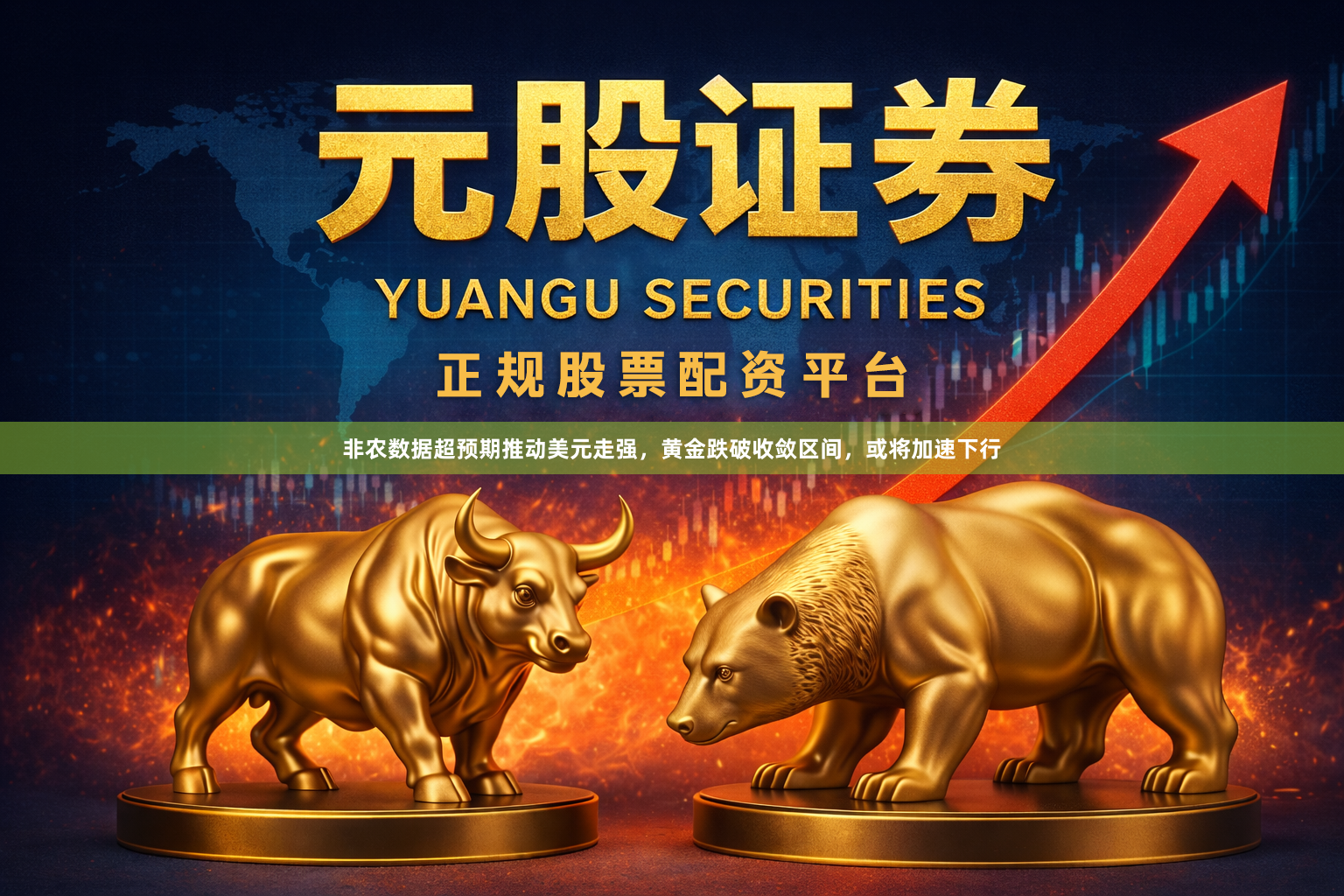 非农数据超预期推动美元走强，黄金跌破收敛区间，或将加速下行